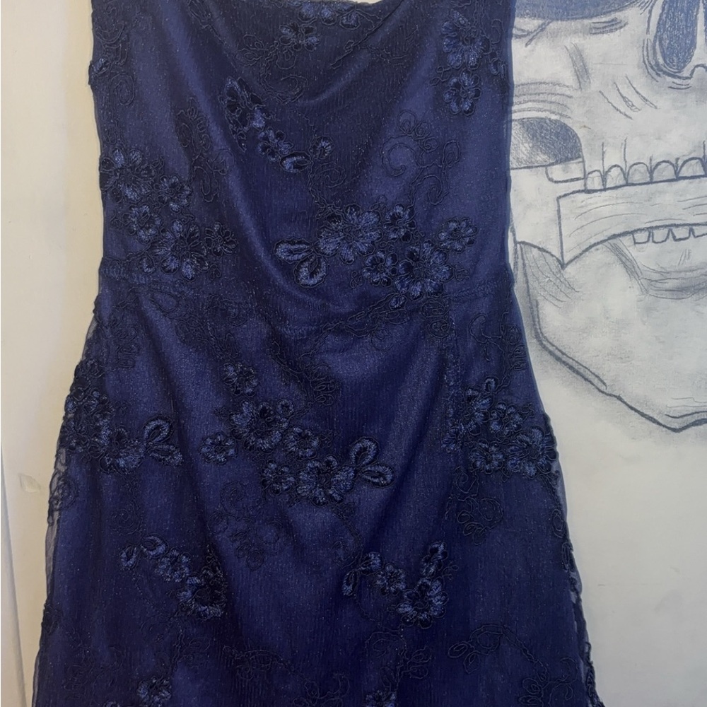 Lucy in the Sky Midnight Blue Floral Dress